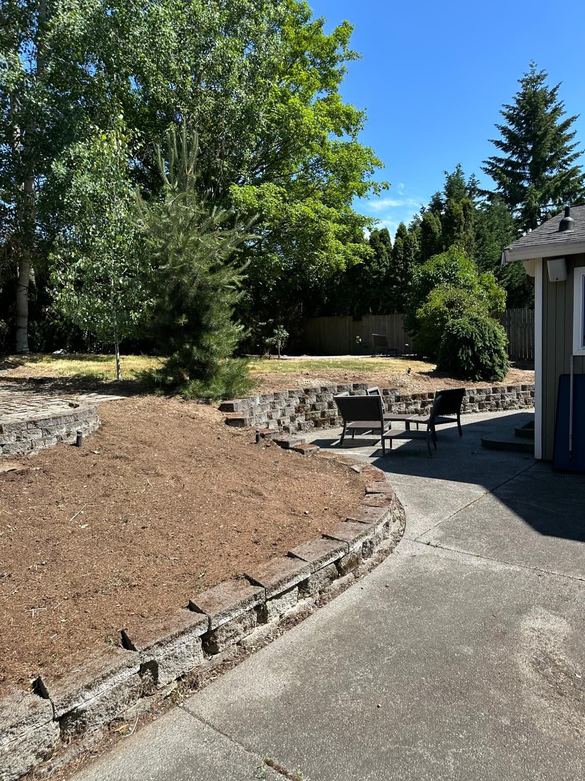 Retaining Wall & Yard Reset by ARATH Lawn Care Services